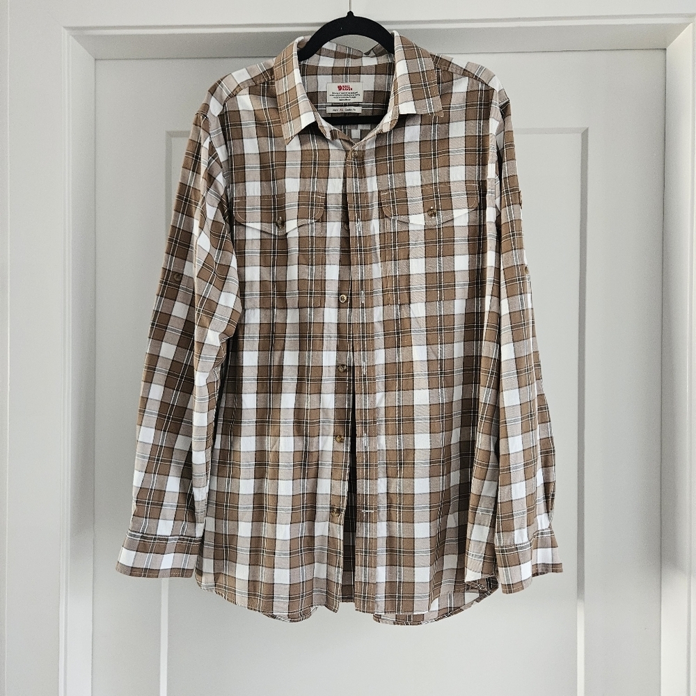 Fjallraven MENS Singi Flannel Shirt XL Cotton Wool Blend